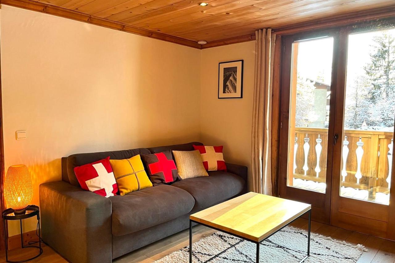 Chic And Cosy Apt With Balcony In Megève Eksteriør bilde